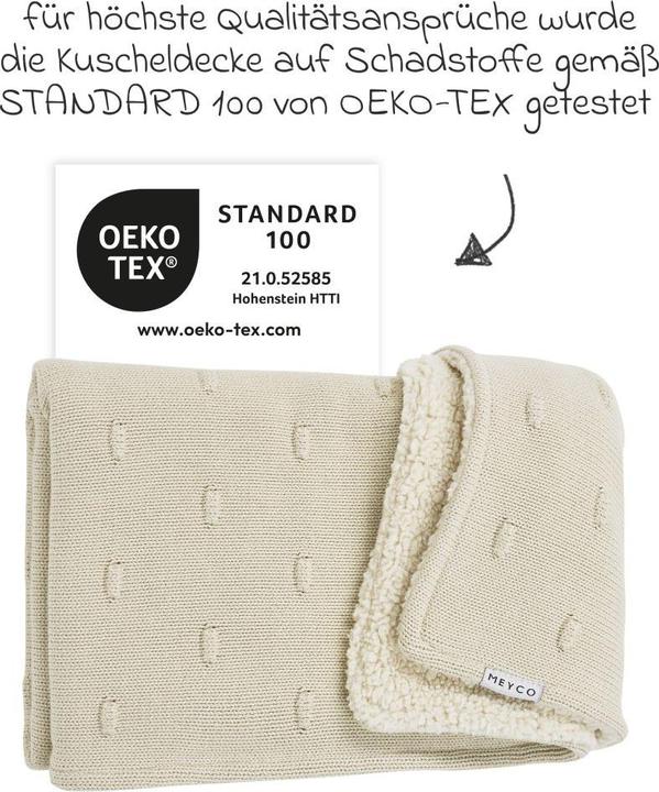 Image du produit Meyco Knots teddy couverture de bébé