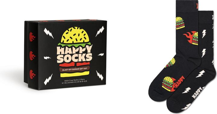 Produktbild Happy Socks Blast Off Burger (2er Pack, 36 - 40)