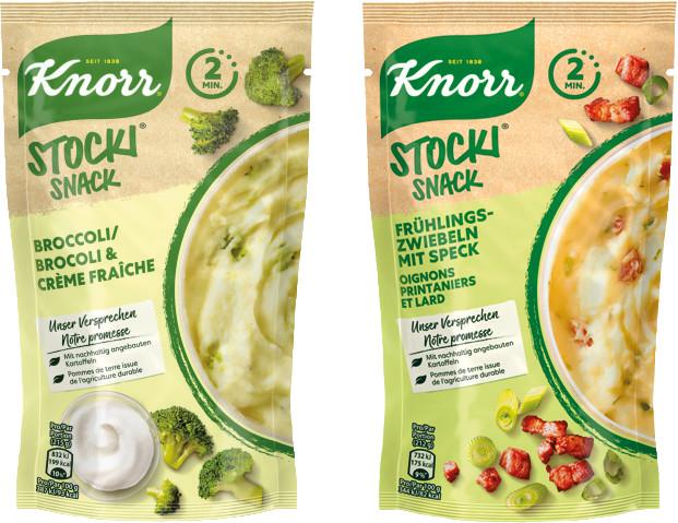 Actual product image Knorr Stocki snack with spring onions, bacon and Swiss potatoes (42 g)