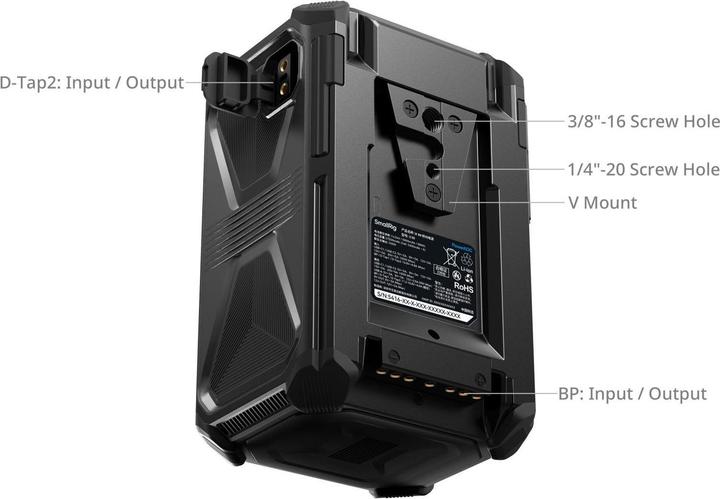 Actual product image SmallRig Videokamera-Akku X-Touch Smart Triple-Proof V-Mount X99 (Camera battery)