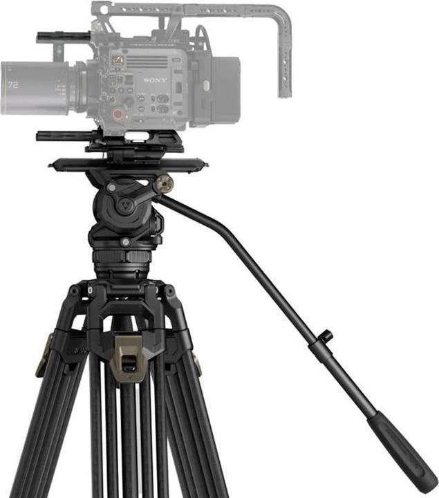 Actual product image Tilta CT12 Cine Fluid Head 75 mm, 2-Stage Carbon Fibre Tripod (Metal, Carbon)