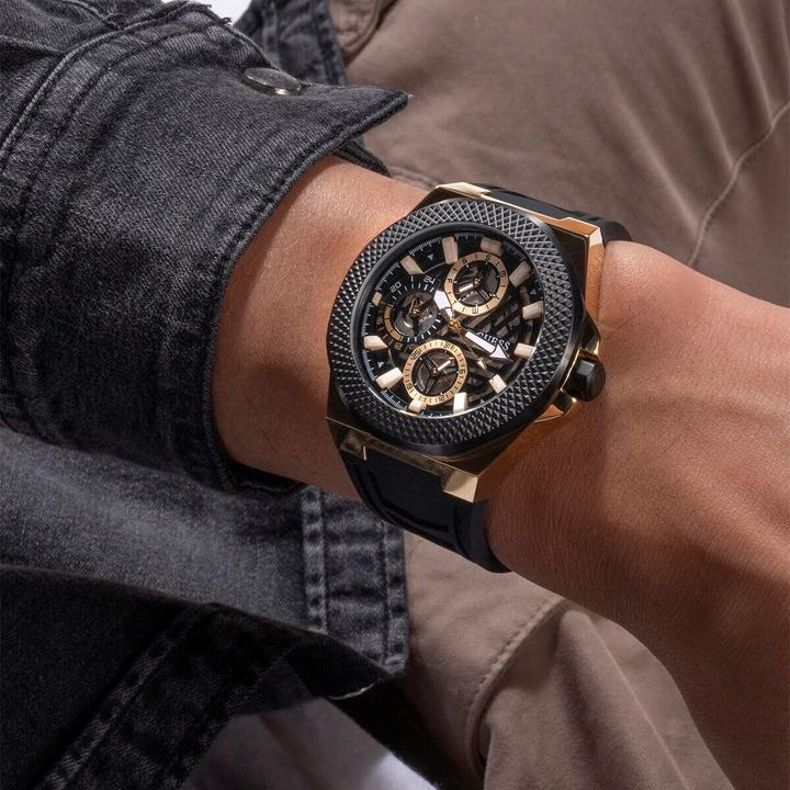 Actual product image Guess GW0577G2 Mens Front Runner 44mm 5ATM Watch (Sports watch, 44 mm)