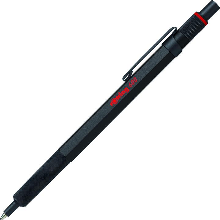 Actual product image Rotring Biros 600 Juodas, M-Juodas gift box (Black, 1 x)