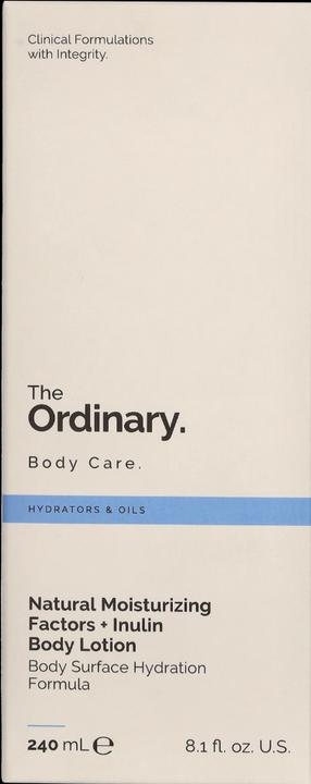 Image du produit The Ordinary Natural Moisturizing Factors Inulin Body Lotion 240 Ml (Lait pour le corps, 240 ml)