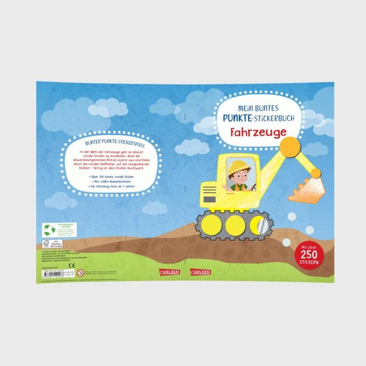 Produktbild Mein buntes Punkte-Stickerbuch: Fahrzeuge