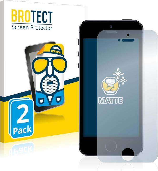 Actual product image BROTECT Anti-glare screen protector matt (2 Piece, Apple iPhone 5s)