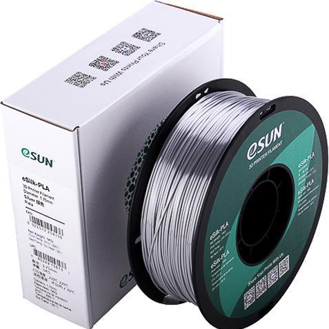 Immagine prodotto eSUN EPLA-SILK 1,75mm SILVER 1kg FILAMENT 3D (PLA, 1.75 mm, 1000 g, Argento)