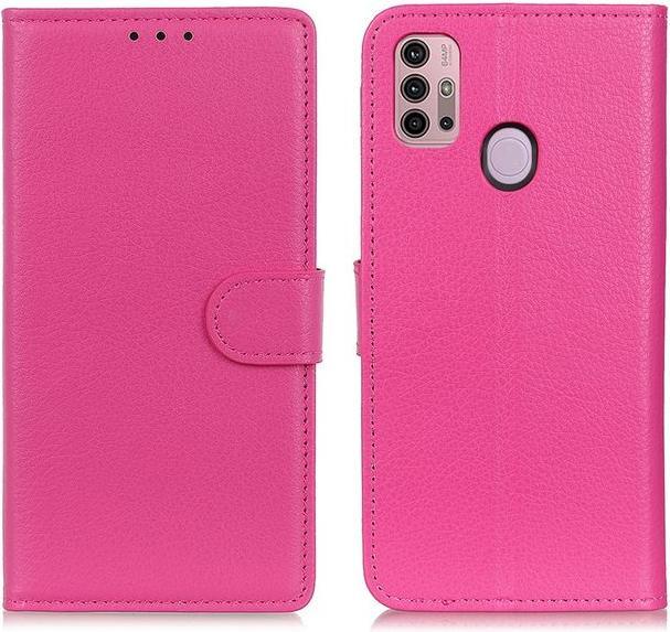 Actual product image MU Classic Litchi Leather Bookcover Series (Motorola Moto G30, Motorola Moto G10)