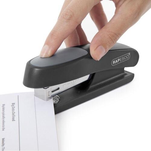 Produktbild Rapesco Heftgerät RR7260B3 Halber Streifen 20 Blatt Schwarz 6 mm Kunststoff (20 Blätter)