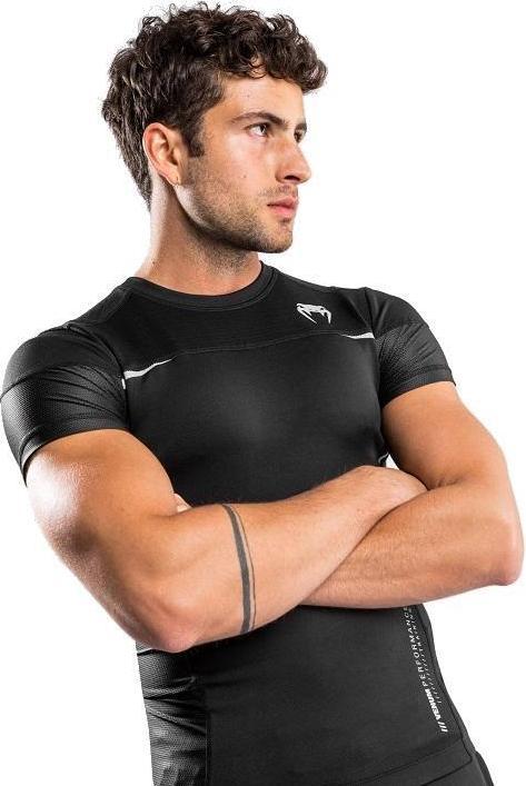 Actual product image Venum tempest 2.0 Rashguard Short Sleeves â€“ Black/Grey - L (L)