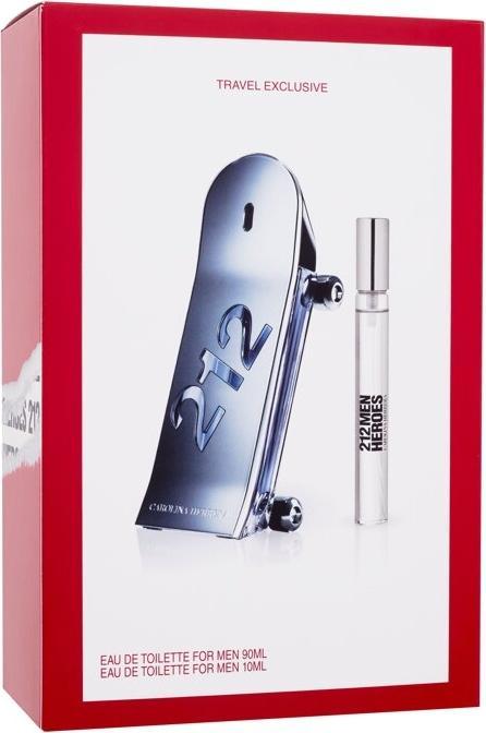 Actual product image Carolina Herrera 212 Men Heroes Forever Young EDT 90 ml + EDT MINI 10 ml (man) (Eau de toilette, 90 ml)
