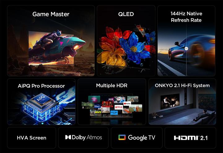 Produktbild TCL 75P8K (75", QLED, 4K, 2025)