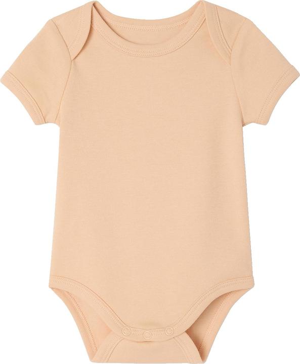 Actual product image Vertbaudet Bio-Kollektion: 5er-Pack Baby Bodys mit kurzen Ärmeln, Hase & Blumen (74)