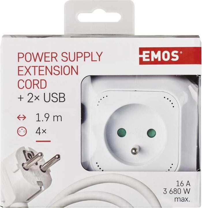 Actual product image Emos P04119U (1.90 m, USB)