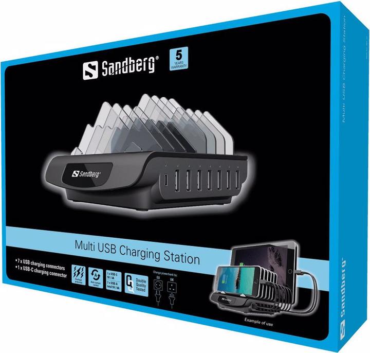 Immagine prodotto Sandberg Stazione di ricarica multi USB (72 W)