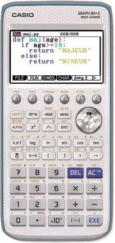Actual product image Casio Calculatrice graphique Graph 90+E, mode examen