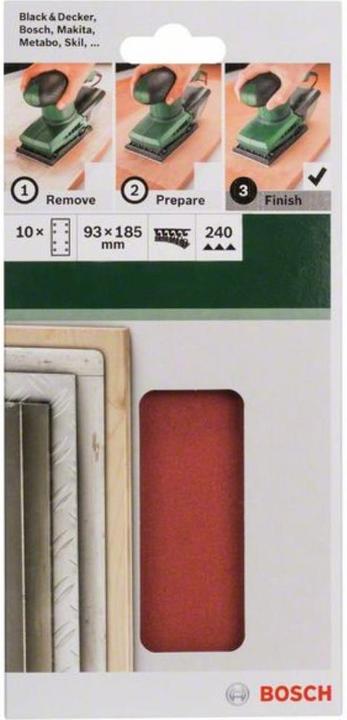 Produktbild Bosch Zubehör Schwingschleifer Schleifblatt-Set K240 (240)