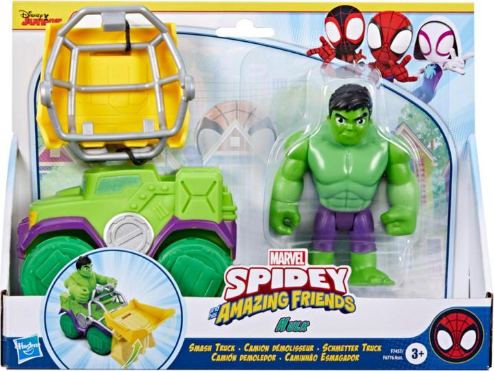 Image du produit Hasbro Marvel Spidey and His Amazing Friends coffret Camion démolisseur de Hulk