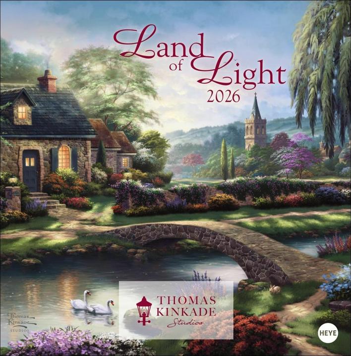 Produktbild Thomas Kinkade: Land of Light Broschurkalender 2026 (29.5 x 30 cm, Harter Einband, Deutsch)