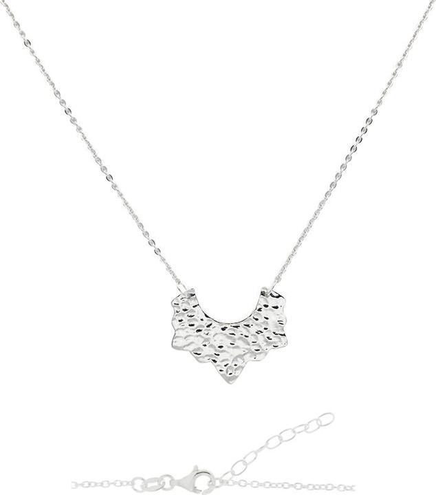 Leyda Halskette Gehämmert (Silber 925, 42 - 47 cm)
