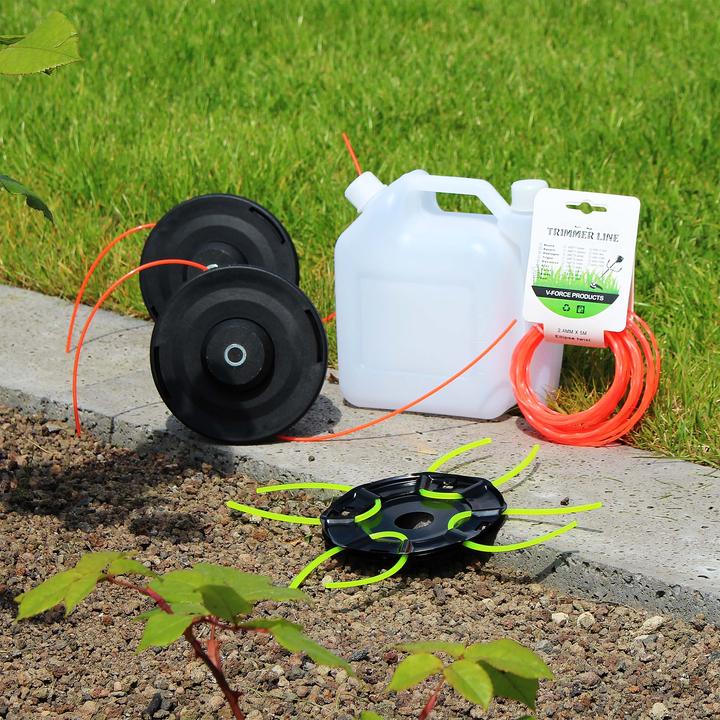 Produktbild Wiltec 3in1 Benzin Multitool 1,9kW Rasentrimmer Freischneider Motorsense Garten (Trimmfaden, Metallschneideblatt)