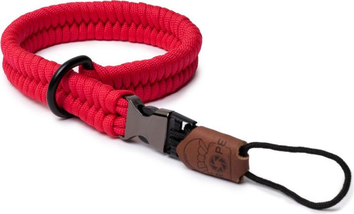 Actual product image C-Rope Camera hand strap Claw made from paracord 30cm Red retail (Wrist strap)