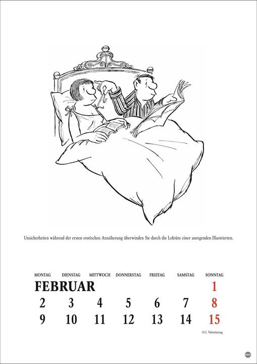 Produktbild Loriot Heile Welt Halbmonatskalender 2026 (Deutsch)