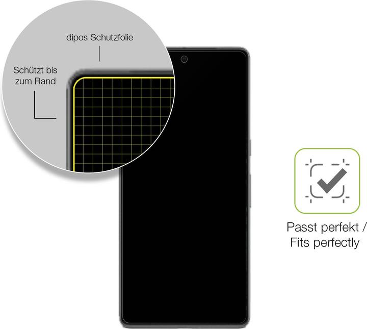 Immagine prodotto Dipos Full-Cover Pellicola Protettiva opaco (1 Pezzo/i, Google Pixel 7 Pro)