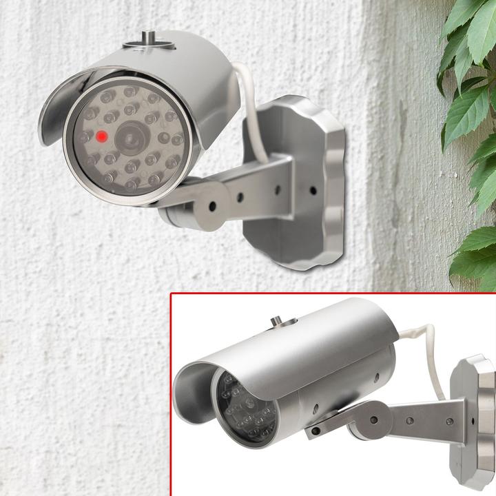 Produktbild Casativo Überwachungskamera Attrappe mit Bewegungssensor und rotem Blinklicht, Batteriebetrieb