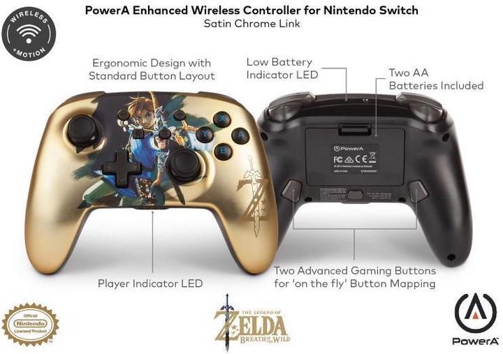 Image du produit PowerA Manette Switch sans fil améliorée - Waluigi (violet) (Switch)