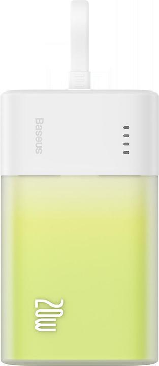 Actual product image Baseus Popsicle 5200mAh 20W Powerbank with Built-in Lightning Cable (+ White Simple USB-C - U (5200 mAh, 20 W, 19.24 Wh)