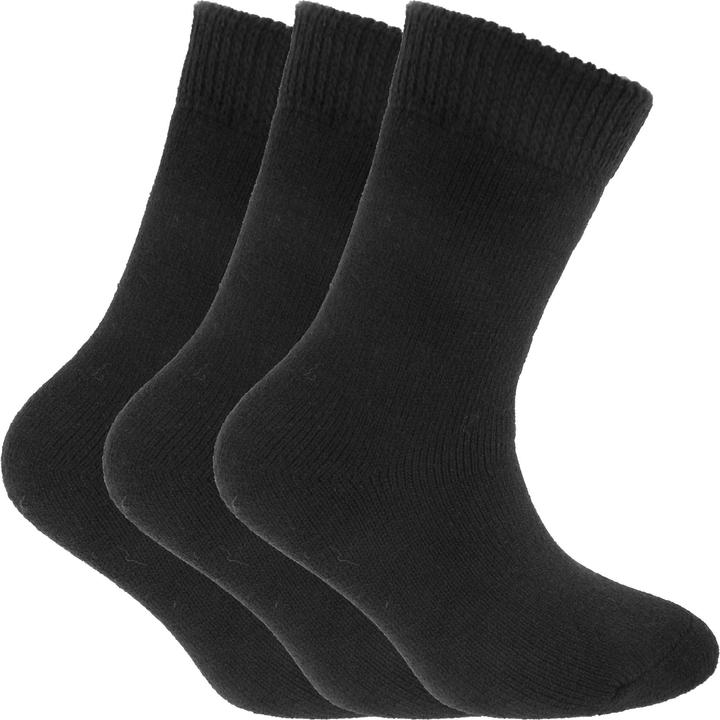 Actual product image Universal Textiles Childrens Boys Plain Thermal Socks (1.20 Tog) (Pack Of 3) (pack of 3, 27 - 30)