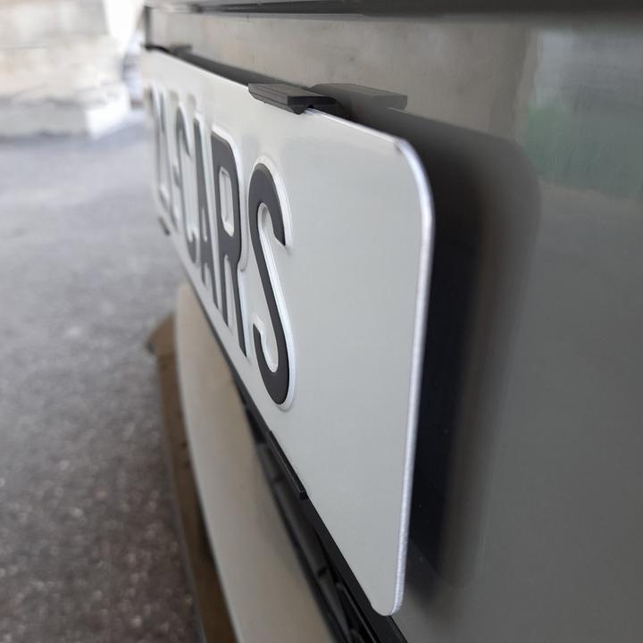 Actual product image 21cars Click licence plate holder portrait format (Front + rear, Portrait format)