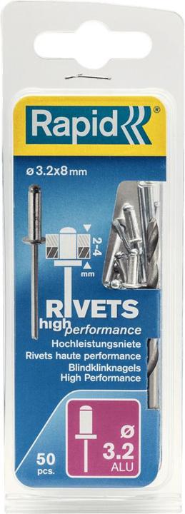 Produktbild Rapid Universal Blindniete Ø 3,2 x 8 mm