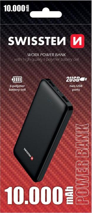 Immagine prodotto Swissten Worx (10000 mAh, 12 W, 37 Wh)