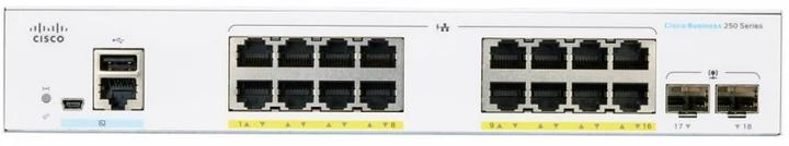 Produktbild Cisco PoE+ Switch CBS250-16P-2G-EU 10 Port (18 Ports)