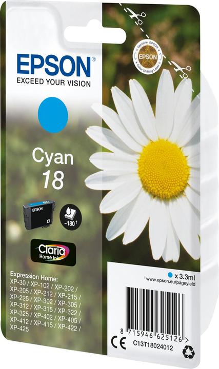Produktbild Epson Claria Home Ink Cyan 18 (C)