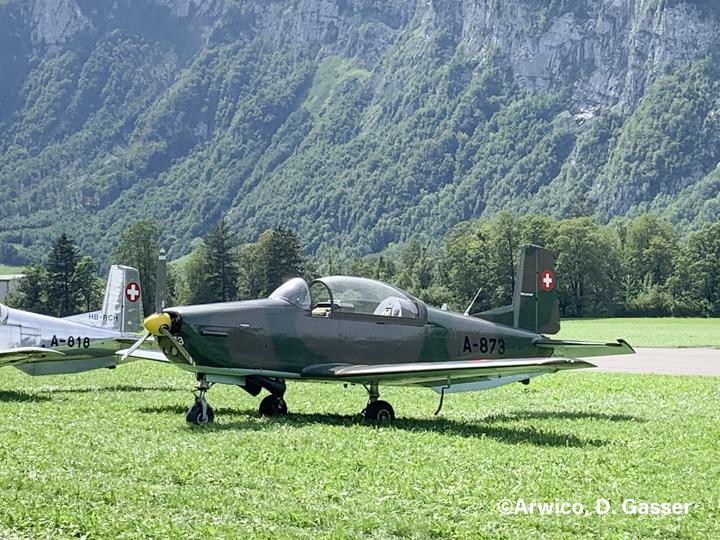 Actual product image Ace Pilatus P-3 A-873 incl. chrome stand