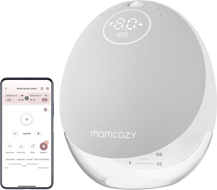 Image du produit Momcozy Tire-lait mains libres M9 gris paquet unique