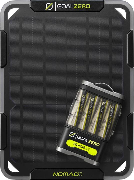 Image du produit Goal Zero Powerbank Guide 12 + Panneau solaire Nomad 5 (2500 mAh, 10 W, 9.25 Wh)