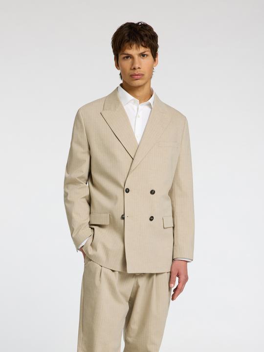 Produktbild Selected Homme Relaxed Fit Nadelstreifen Zweireihiger Blazer (50)