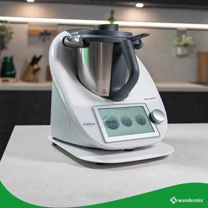 Produktbild Wundermix ThermoSlider® M | V3 | Alpine White | Premium-Gleitbrett für Thermomix TM6, TM5