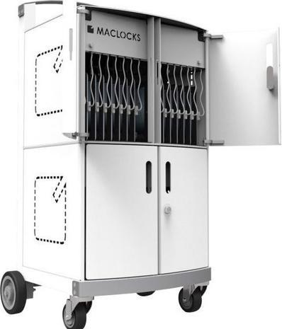 Actual product image Compulocks CartiPad Duo Tablet / Laptop Charging Rolling Cart 32 Devices EU Power Plug - Wa
