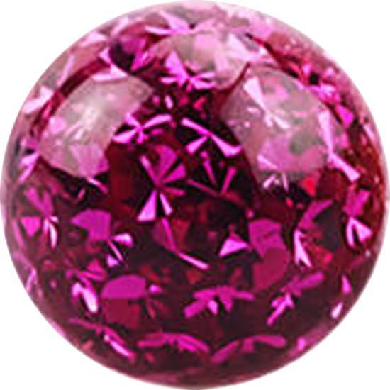 Immagine prodotto Star Piercing Micro sfera di cristallo fucsia rivestimento protettivo epossidico (Acciaio chirurgico 316L, senza ottone)