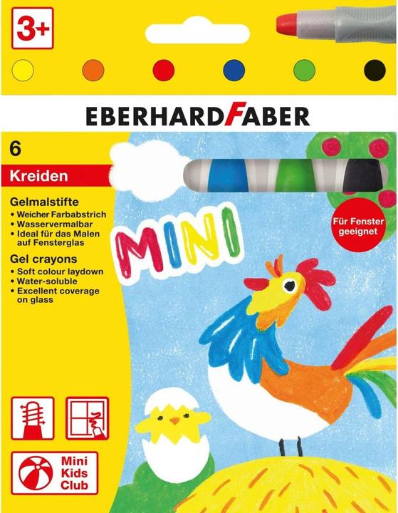 Produktbild EberhardFaber Gelmalstifte Basic, 6 Stück (Mehrfarbig, 6 x)