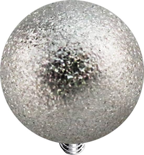 Star Piercing Dermal Anchor Kugel silber gesprenkelt (ohne Messing, Chirurgenstahl 316L)