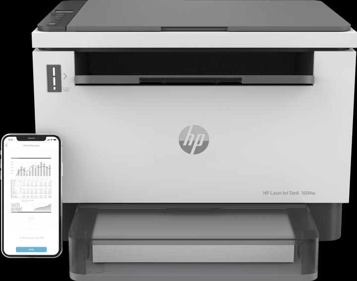 Image du produit HP LaserJet Tank MFP 1604w Printer Europe (Laser, Noir et blanc)