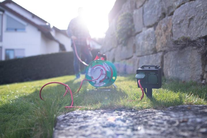 Produktbild Brennenstuhl Gartensteckdose mit Erdspiess (4 x, CEE 7/3, 1.40 m)