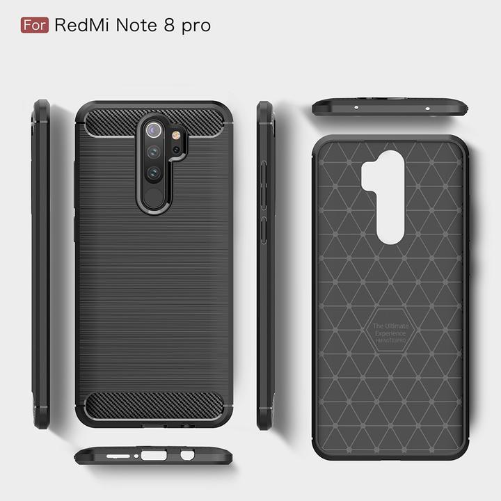 Produktbild Cover-Discount Silikon Gummi Case Metall Carbon Look