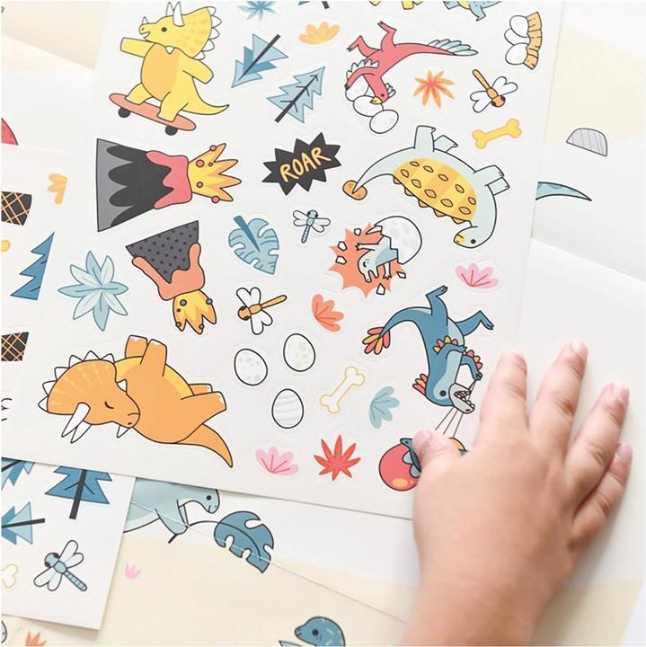 Image du produit Poppik Sticker Poster Créatif Dinosaure